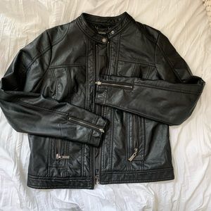 Black Vegan Leather Jacket